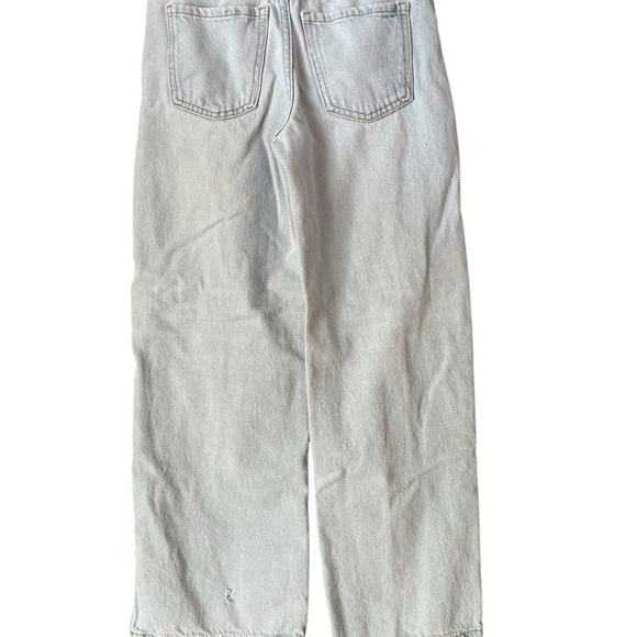 Stylish Light Blue Kids Jeans w Side Slit - Picture 2 of 5